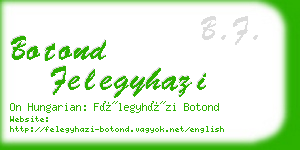 botond felegyhazi business card